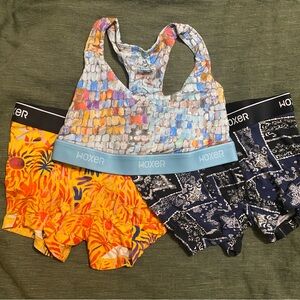 NWOT Woxer Women’s Vibrant Boxer (S) and Bra (M) Bundle